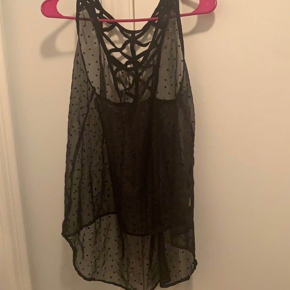 Self Esteem size medium black tank top